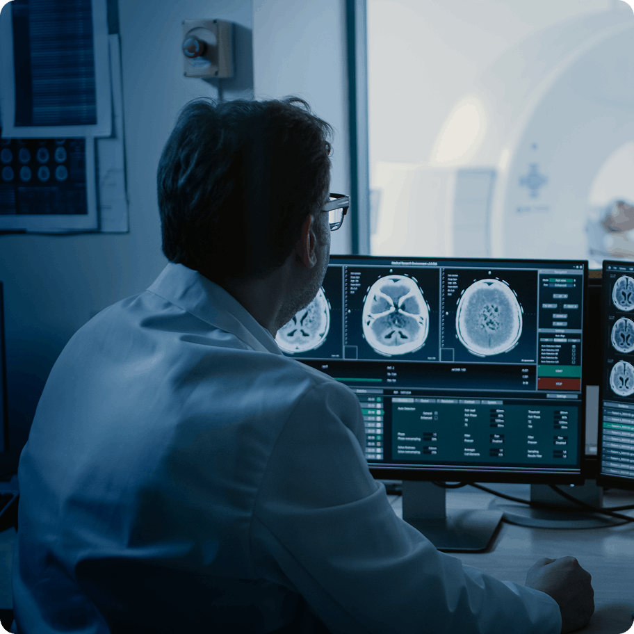 Medical-staff-examining-patient-data